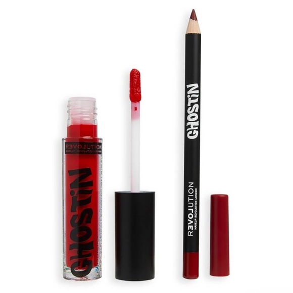 Revolution Beauty reLOVE Ghostin Lip Kit - Red Swoon - Picture 3 of 3